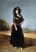 Francisco de Goya Portrait of the Duchess of Alba. Alternately known as The Black Duchess USA oil painting artist